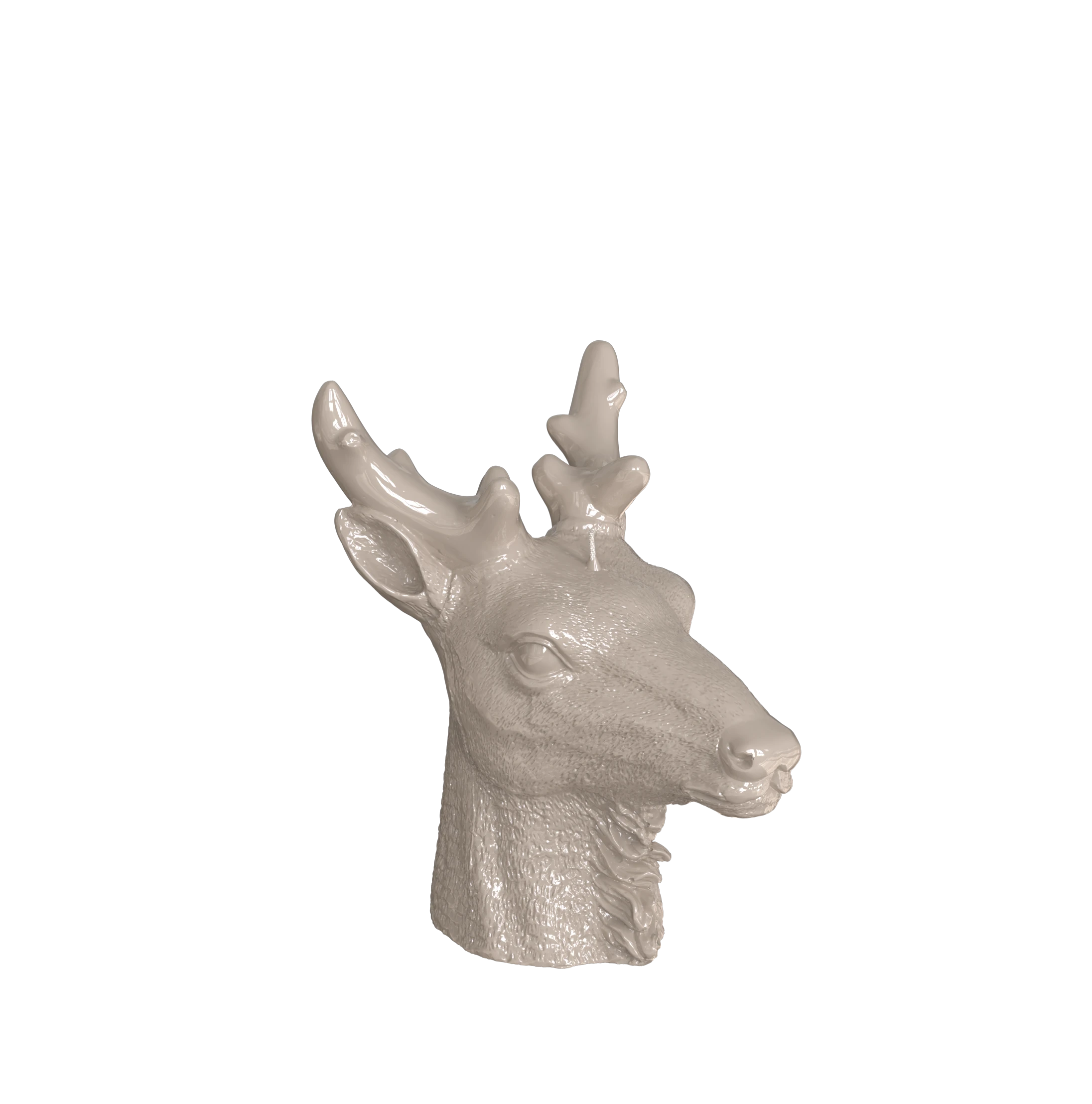Objektkerze Hirsch Glanz-Lack
