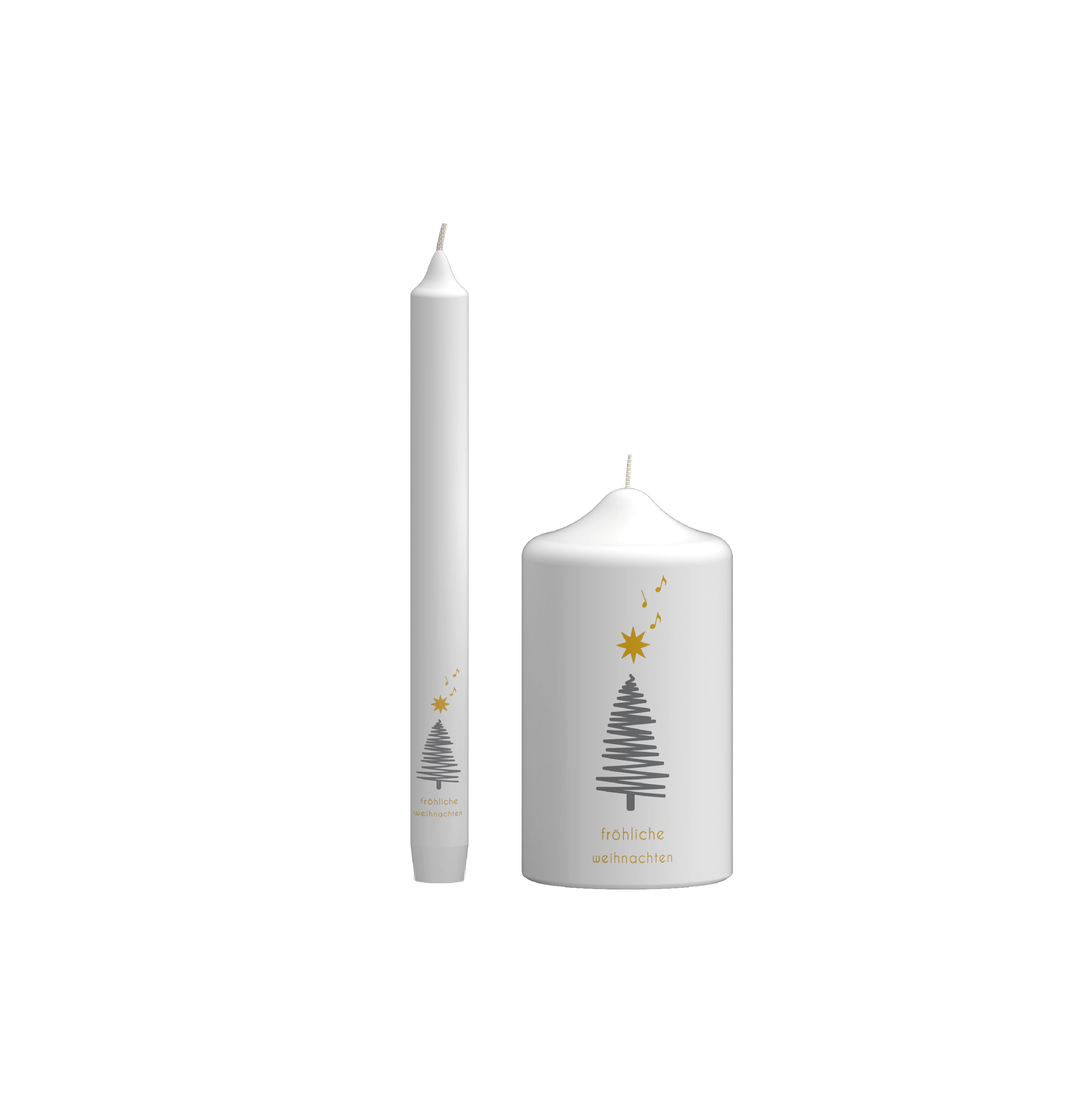 Weihnachtskerze - Winterwald