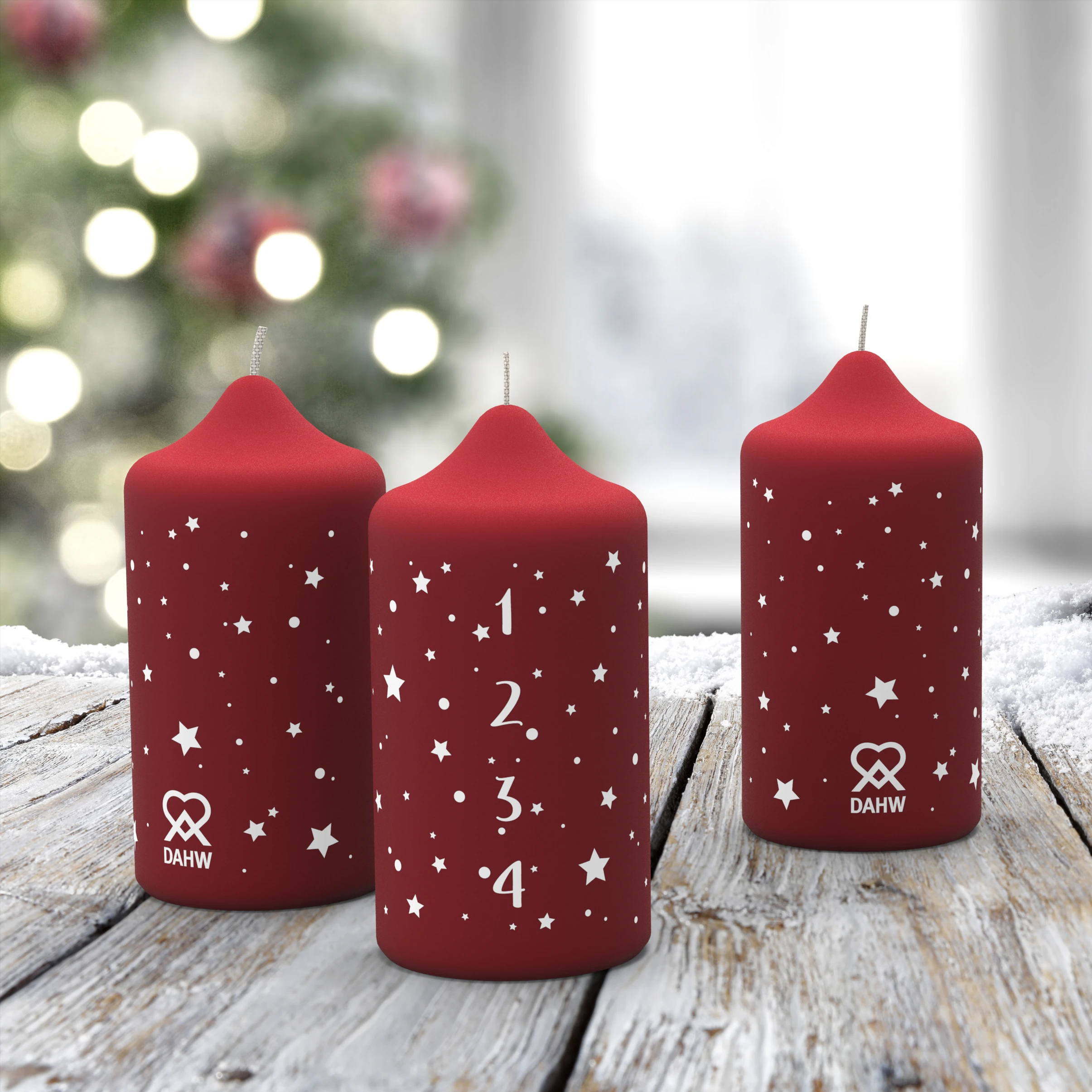 DAHW Stumpenkerze "Advent"